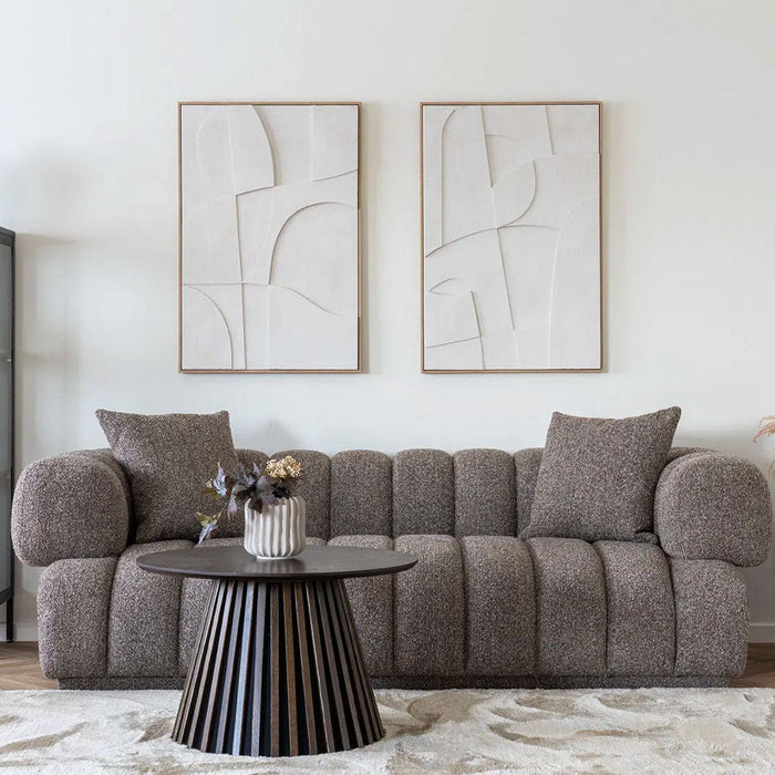 Artichok Eefke reliëf wanddecoratie No.2 wit - 90 x 60 cm