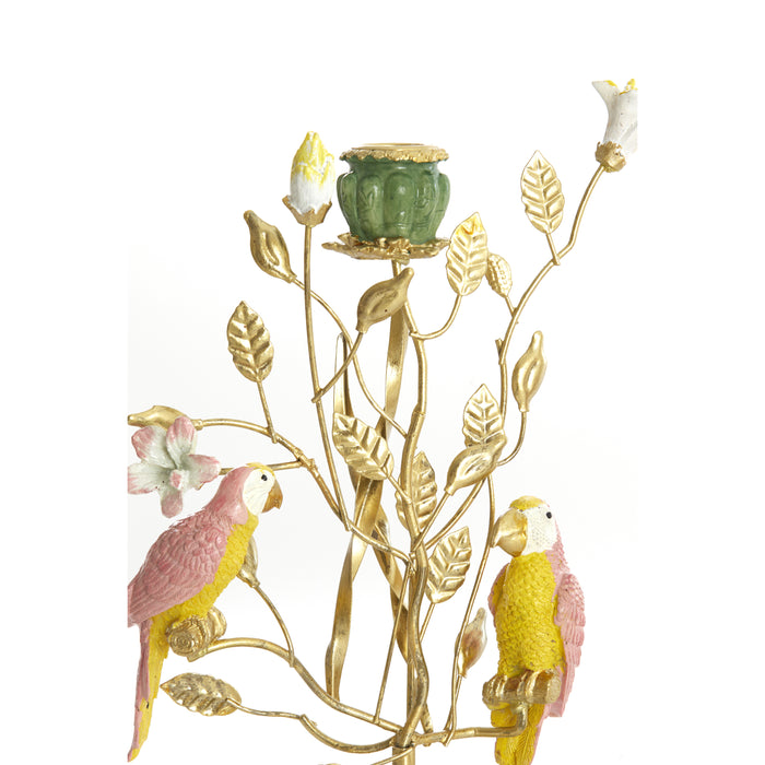 Light&living Kandelaar 16,5x9x32,5 cm PAJARO groen-geel+brons