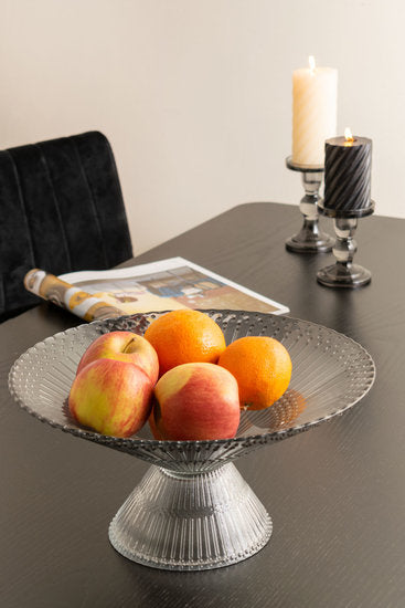 2x Present Time Candle holder Glass Art Medium