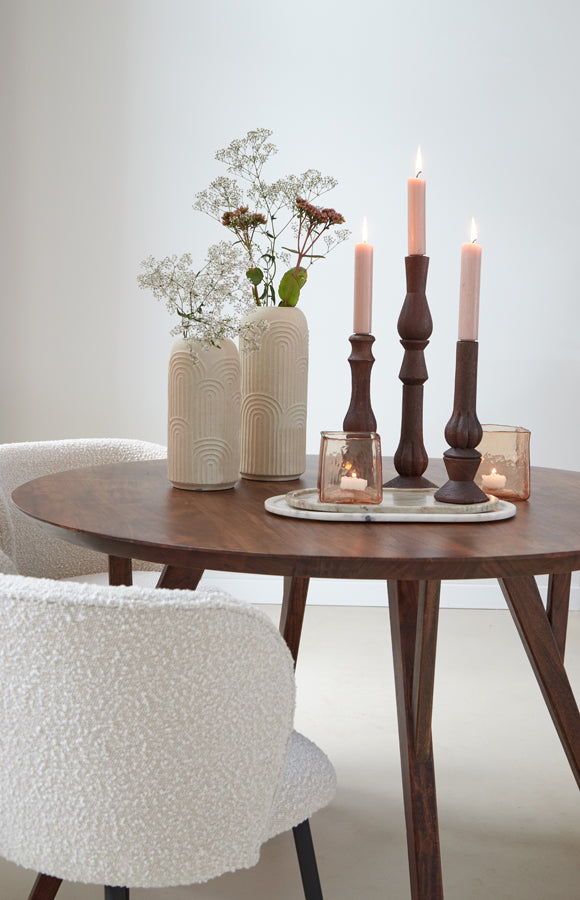 Light&living Kandelaar Ø9x25 cm TAVOLA hout mat roodbruin