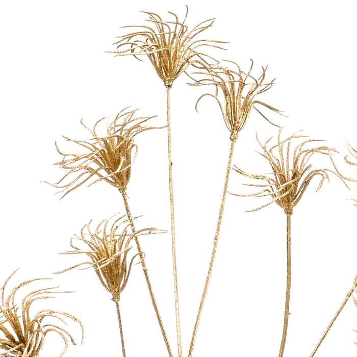 Fleurdirect Kunstbloem Clematis Seed Spray - - Polyester