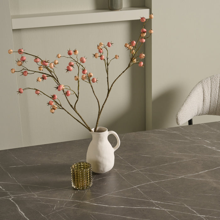 Fleurdirect Kunstbloem Rosehip - Roze - Kunststof - 0x102x0cm (BxHxD)