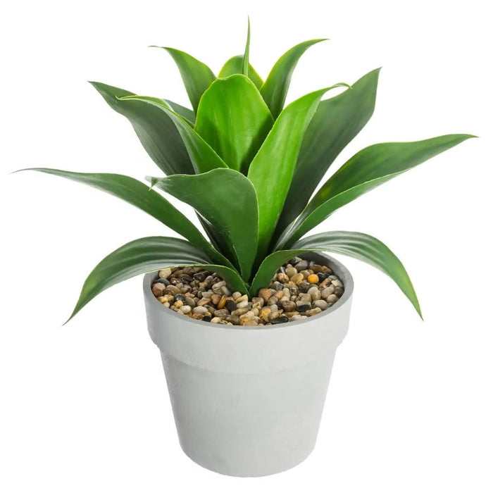 Atmosphera Kunstplant - Aloe Vera - in pot van cement - 34 cm