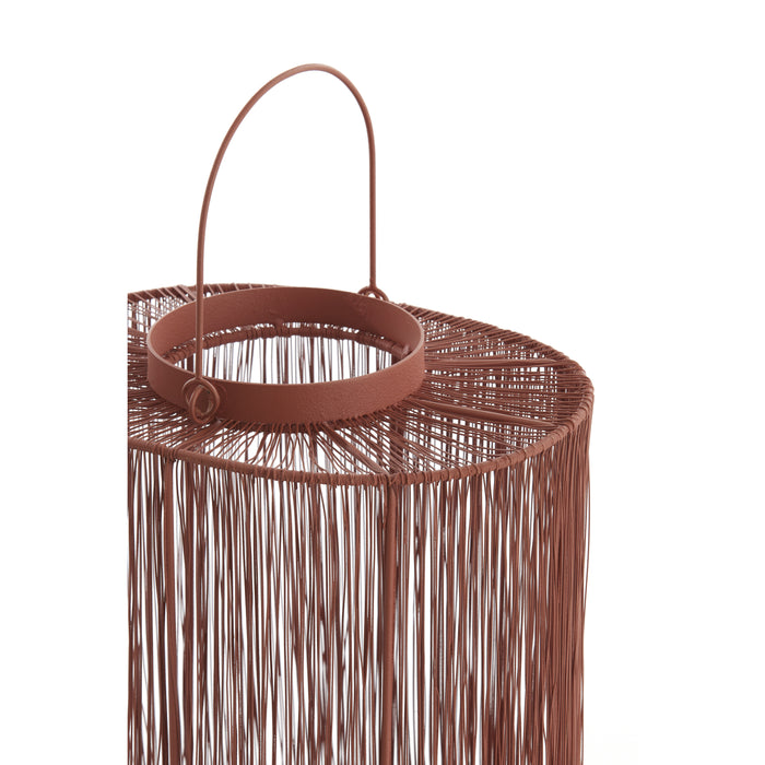 Light & Living Light&living Windlicht 28x20x30 cm BANJO steenrood