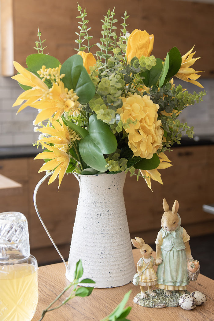 Clayre & Eef Kunstbloem 71 cm Geel Kunststof