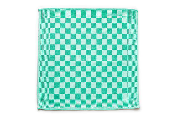 Eleganzzz Theedoekenset Blok 65x65cm - licht groen - set van 6