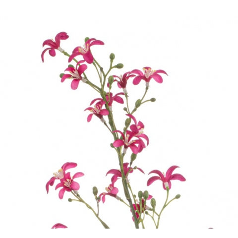 Fleurdirect Kunstbloem Saxifraga - Roze - Polyester - 0x93x0cm (BxHxD)