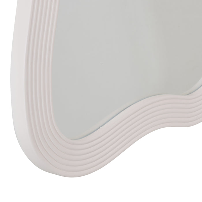 Fragix Wandspiegel Wavy 80x50 Ivory hout