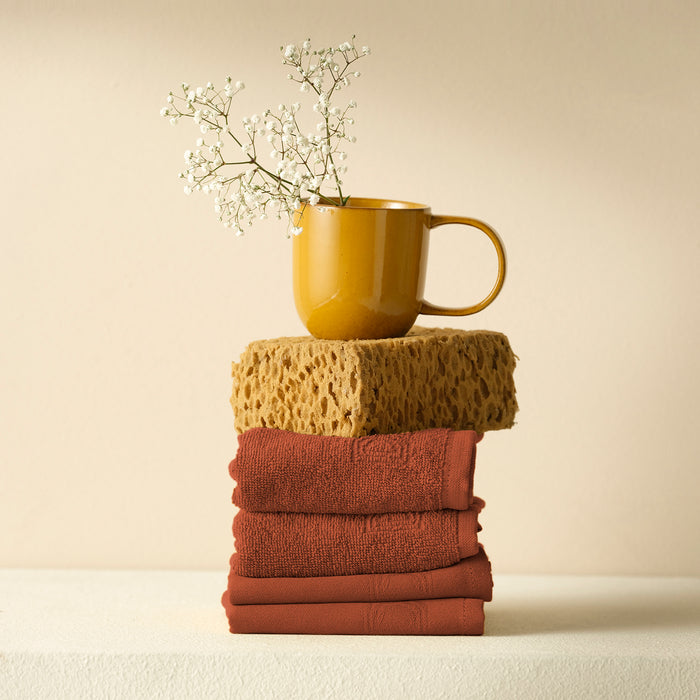 DDDDD keukendoek Logo - 50x55 cm - Terra - 6 stuks