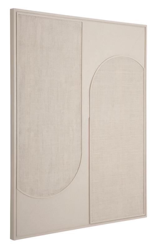 MUST Living Wall Panel Elyn Cream large,127x102x4 cm, cream jute