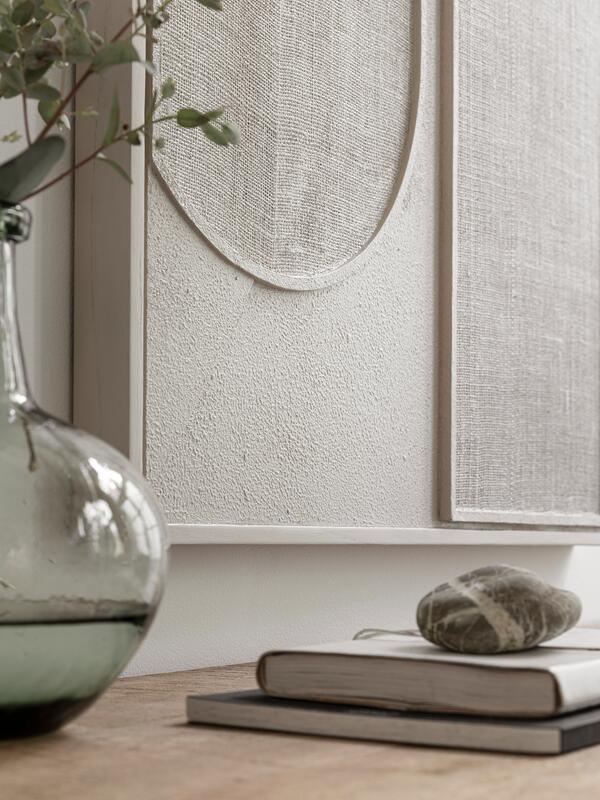MUST Living Wall Panel Elyn Cream large,127x102x4 cm, cream jute