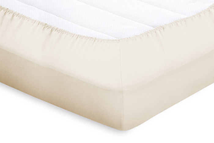 Eleganzzz Topper Hoeslaken Katoen Perkal - ivoor