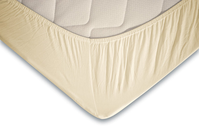 Eleganzzz Topper Hoeslaken Jersey Katoen Stretch - ecru