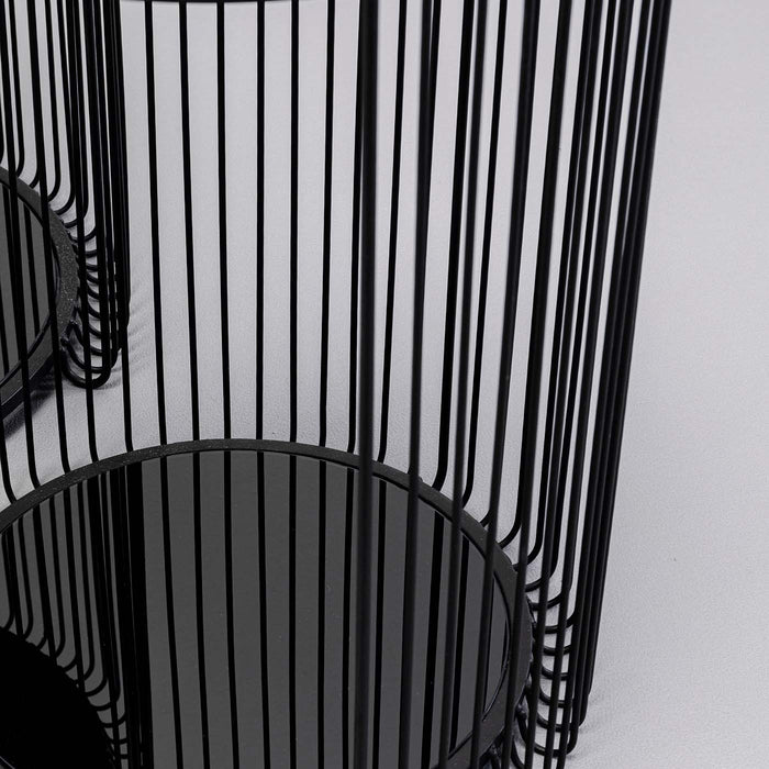 Bijzettafel Wire Double zwart (2|Set) Kare Design
