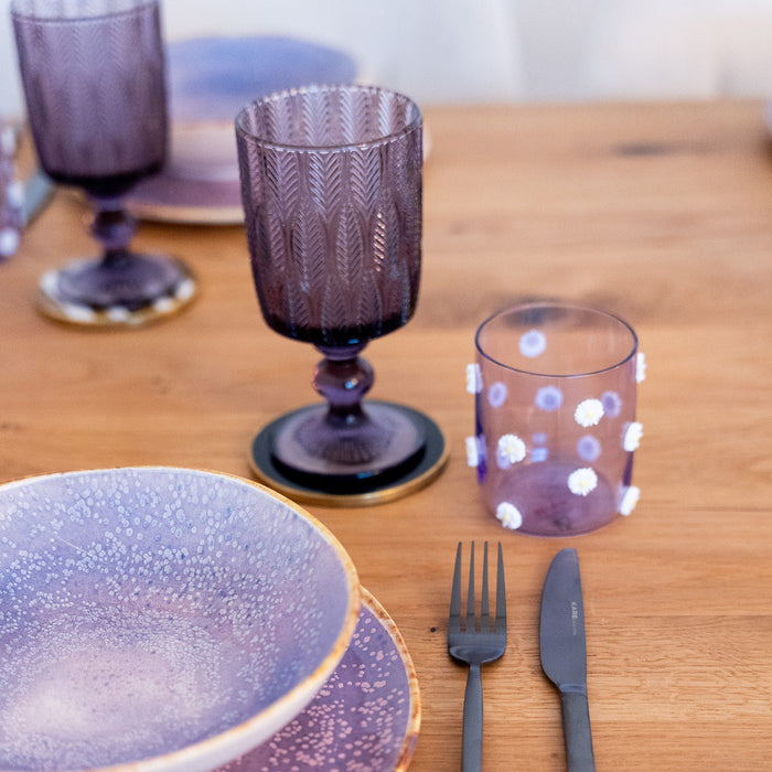 Kare Design Fogli Wijinglazen paars 6st