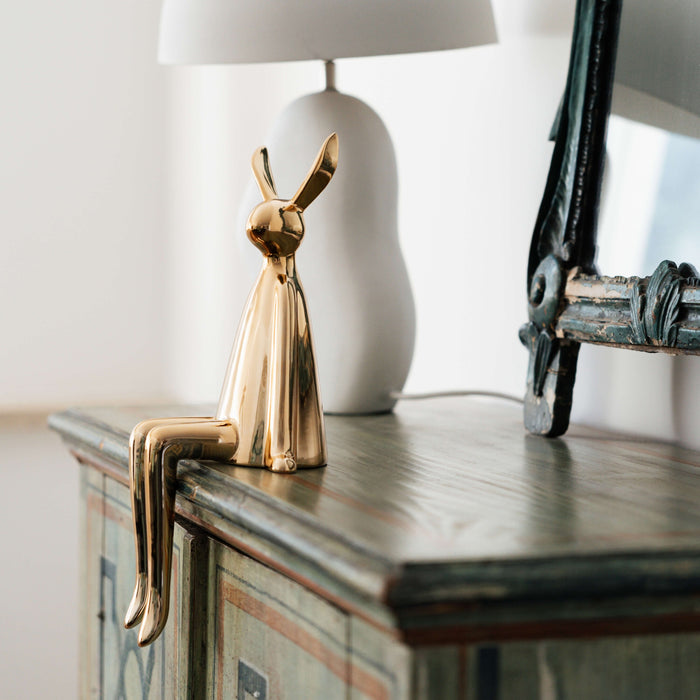 Kare Design Woonaccessoires konijn zittend goud