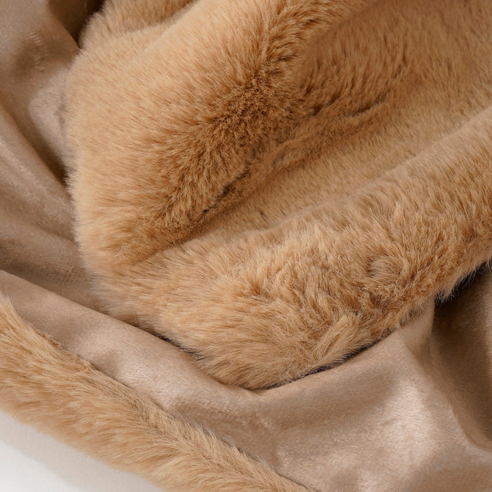 Mica Decorations Bronte Fleece Deken - L200 x B150 cm - Beige
