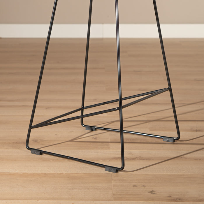 Livin24 Scandinavische Barkruk Ellen zwart 66cm - Barkrukken set van 4