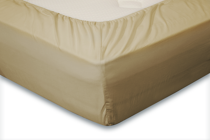 Eleganzzz Hoeslaken Jersey Katoen Stretch 35cm Hoge Hoek - zand