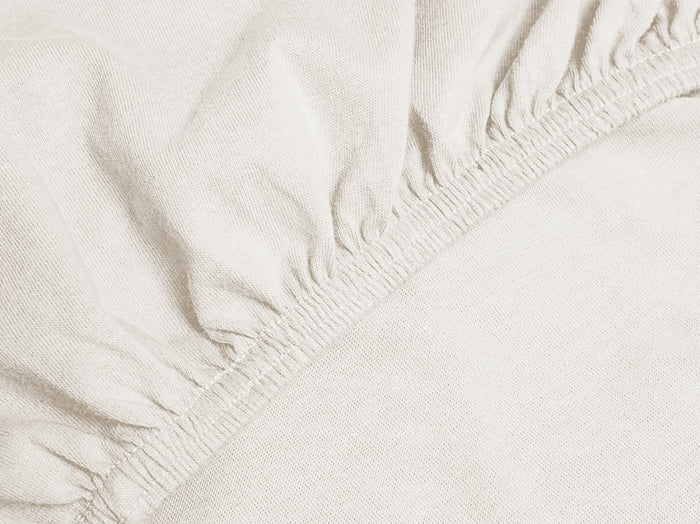 Eleganzzz Topper Hoeslaken Jersey Katoen Stretch - ivoor