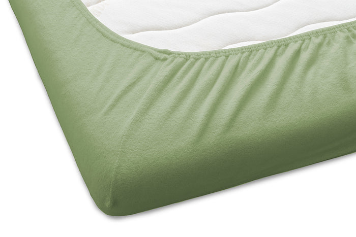 Dutch Dreams Hoeslaken Flanel Stretch 25cm Hoge Hoek Set van 2 - groen