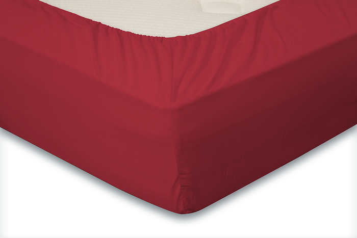 Eleganzzz Hoeslaken Jersey Katoen Stretch 35cm Hoge Hoek - rood