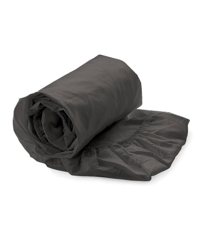 Heckett & Lane Hoeslaken Elementi Katoen Satijn 40cm Hoek - anthracite