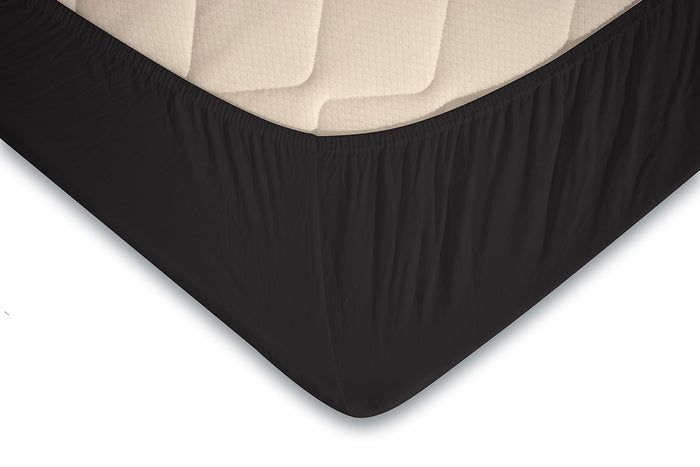 Eleganzzz Topper Hoeslaken Jersey Katoen Stretch - zwart
