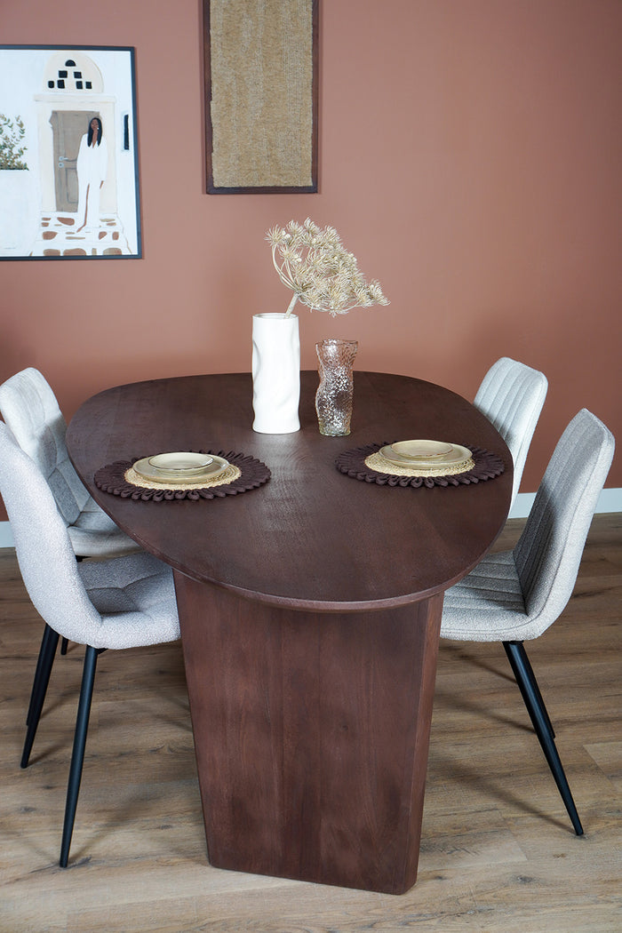 Home67 - Eettafel Rudo 240 x 110 cm - Espresso Mangohout