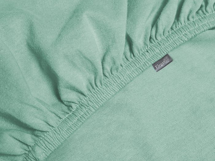 Eleganzzz Splittopper Hoeslaken Jersey Katoen Stretch - mineral