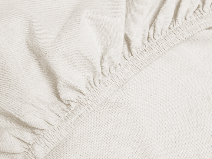 Eleganzzz Hoeslaken Jersey Katoen Stretch 35cm Hoge Hoek - ivoor