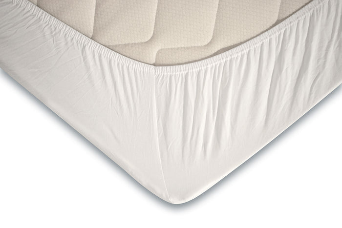 Eleganzzz Topper Hoeslaken Jersey Katoen Stretch - wit