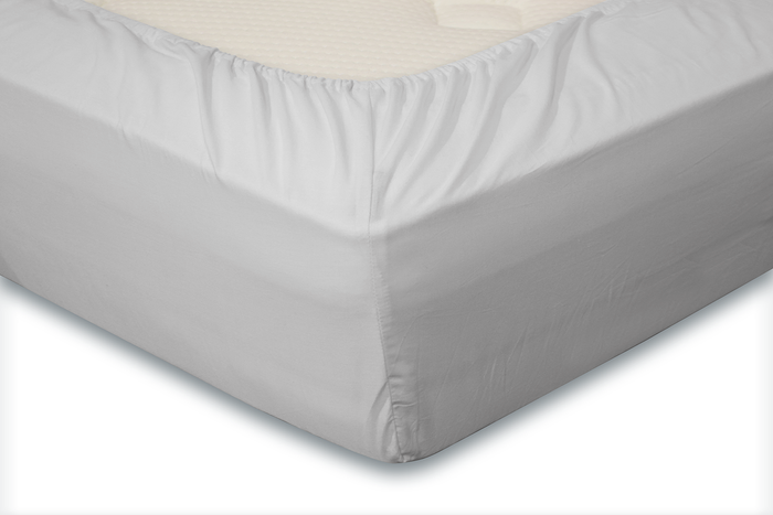 Eleganzzz Hoeslaken Katoen Perkal 35cm Hoekhoogte - licht grijs