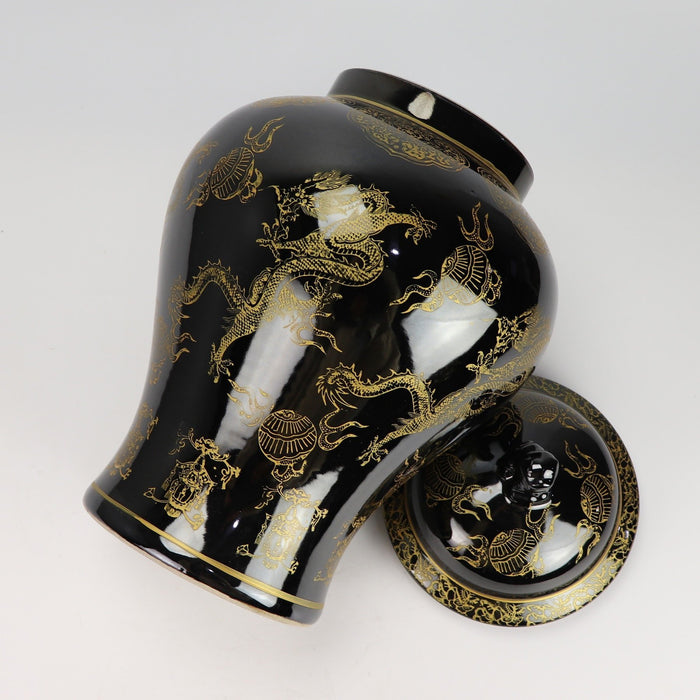 Fine Asianliving Chinese Gemberpot Porselein Zwart