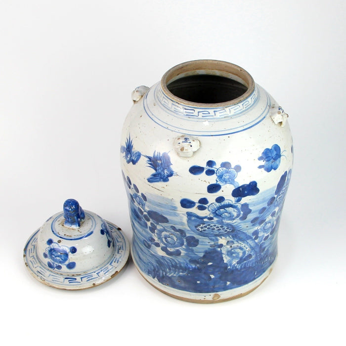 Fine Asianliving Chinese Gemberpot Blauw Wit