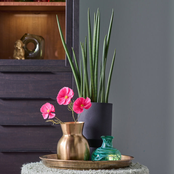 Vaas Iquitos - Metaal - 16x20x16cm (BxHxD)