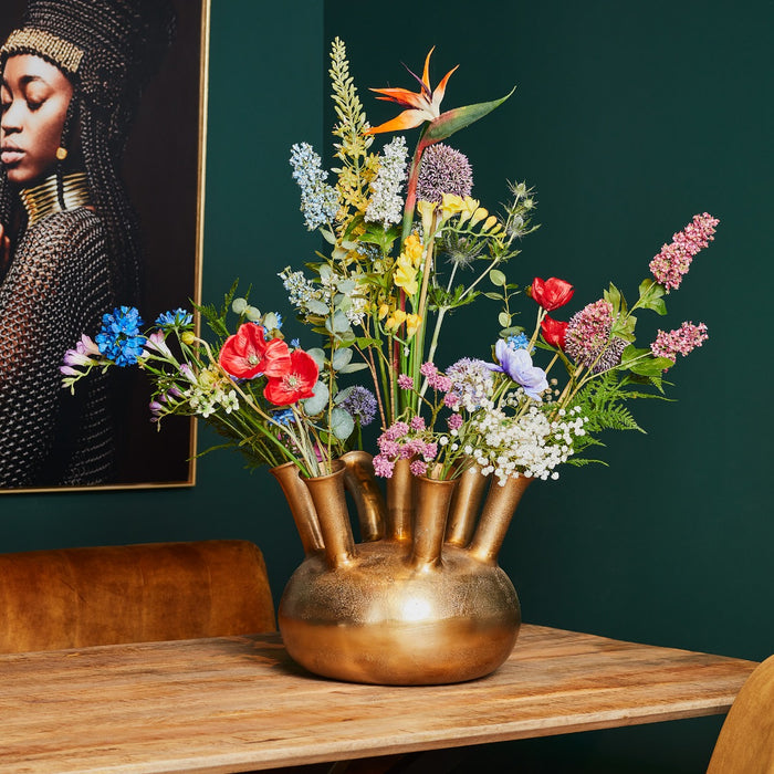 Starfurn Vaas Seven Way | 35 cm | Antiek Koper