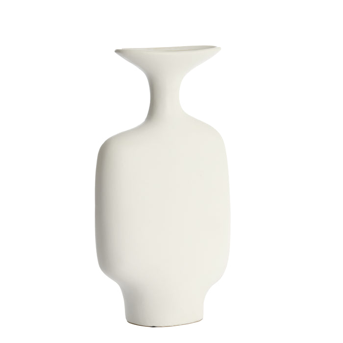Light&living Vaas deco 23x9,5x40,5 cm TROVO keramiek wit