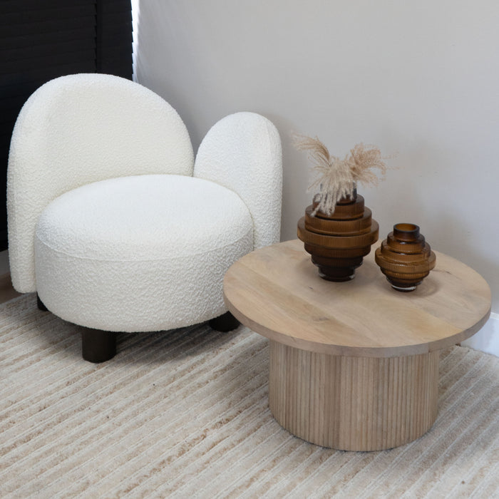 QUVIO Vaas – Glas – Bruin – Maat L