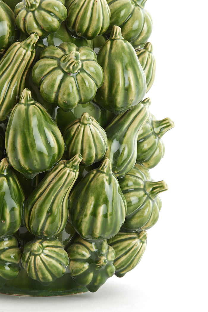 Light & Living - Vaas PUMPKIN - 25x24x31cm - Groen