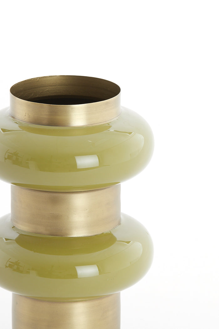 Light & Living - Vaas MALLORY - Ø16.5x37cm - Groen