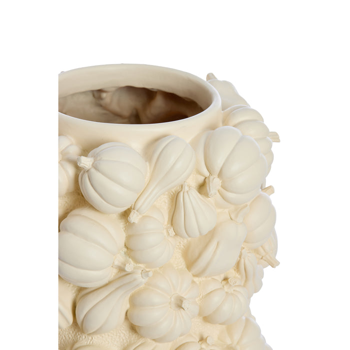 Light & Living Light&living Vaas deco Ø27,5x49 cm PUMPKIN crème