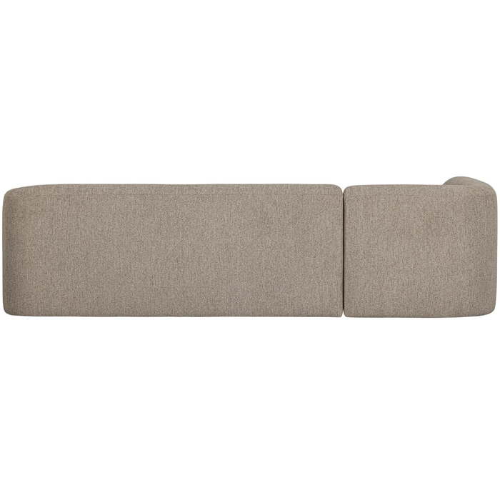 WOOOD Sloping Hoekbank Links - Chenille - Naturel Melange