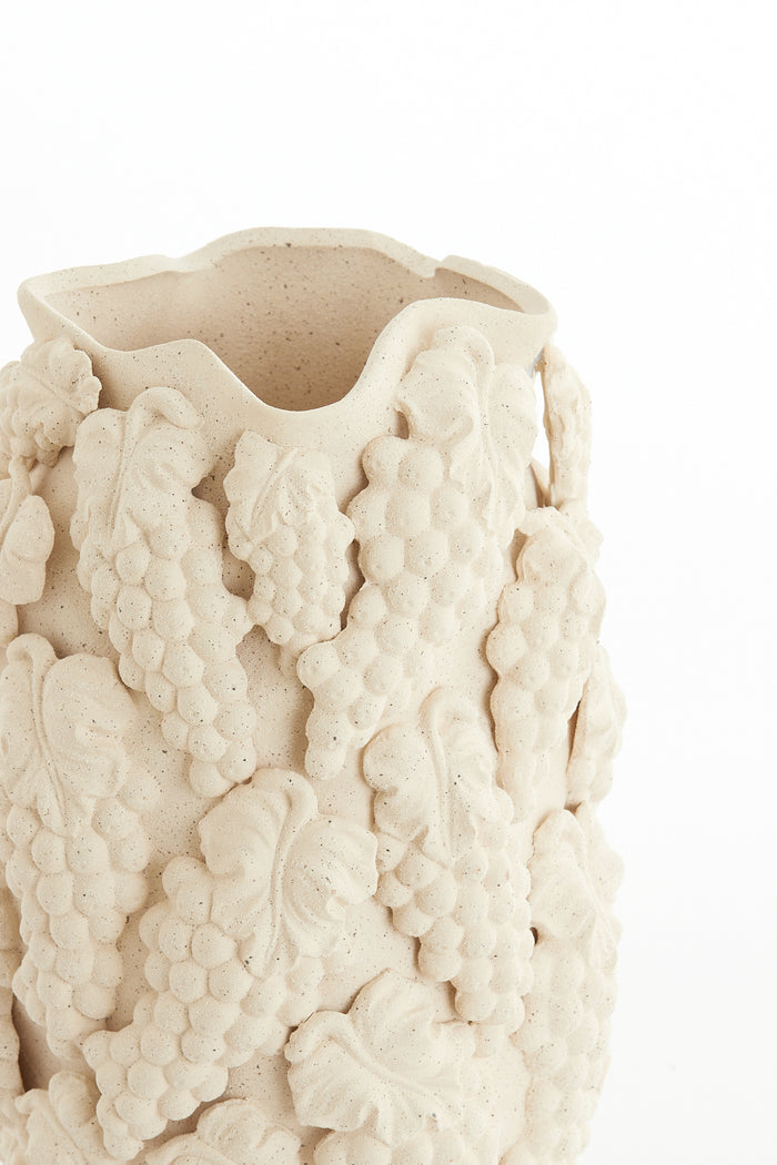 Light & Living - Vaas GRAPES - 31.5x30.5x45.5cm - Wit