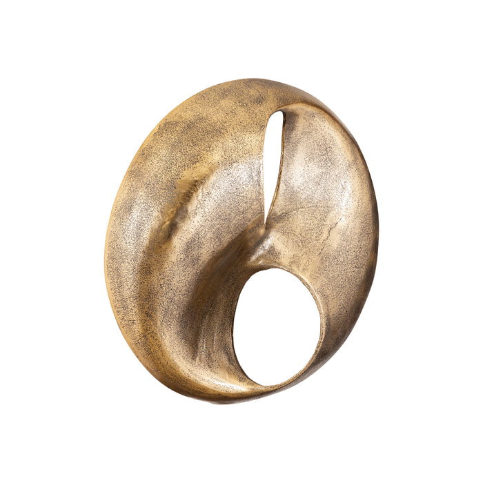 PTMD Deuie Brass Casted Alu Wall Panel Rounded Small