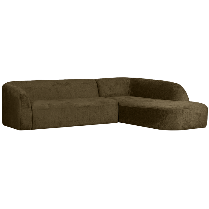 WOOOD Sloping Hoekbank Rechts - Velvet - Bonsai