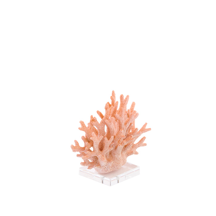 Light & Living - Ornament CORAL - 19.5x8.5x15.5cm - Roze