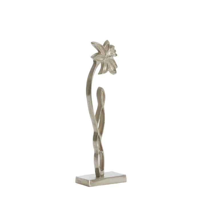 Light & Living - Ornament DAFFODIL - 12x7.5x40cm - Zilver