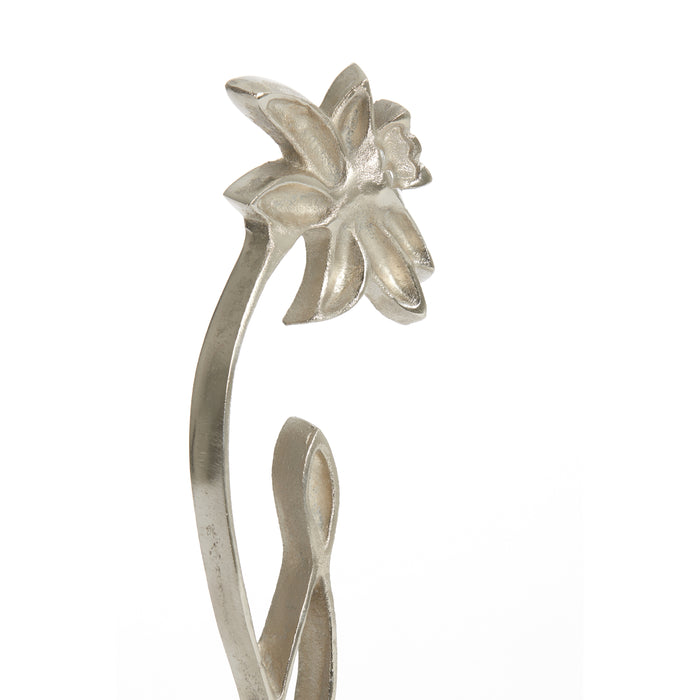 Light & Living - Ornament DAFFODIL - 12x7.5x40cm - Zilver