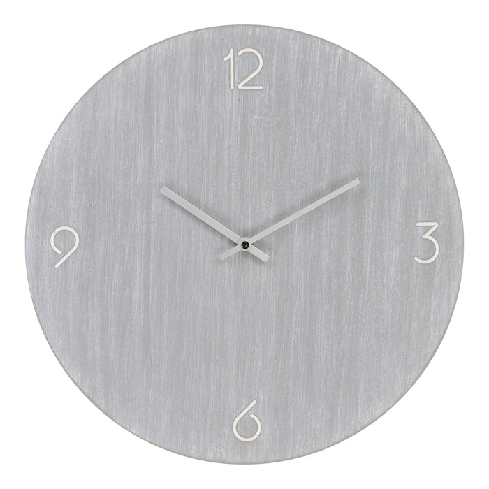 Ravenna Wall Clock - Wall clock, MDF, light grey, silent movement ø40